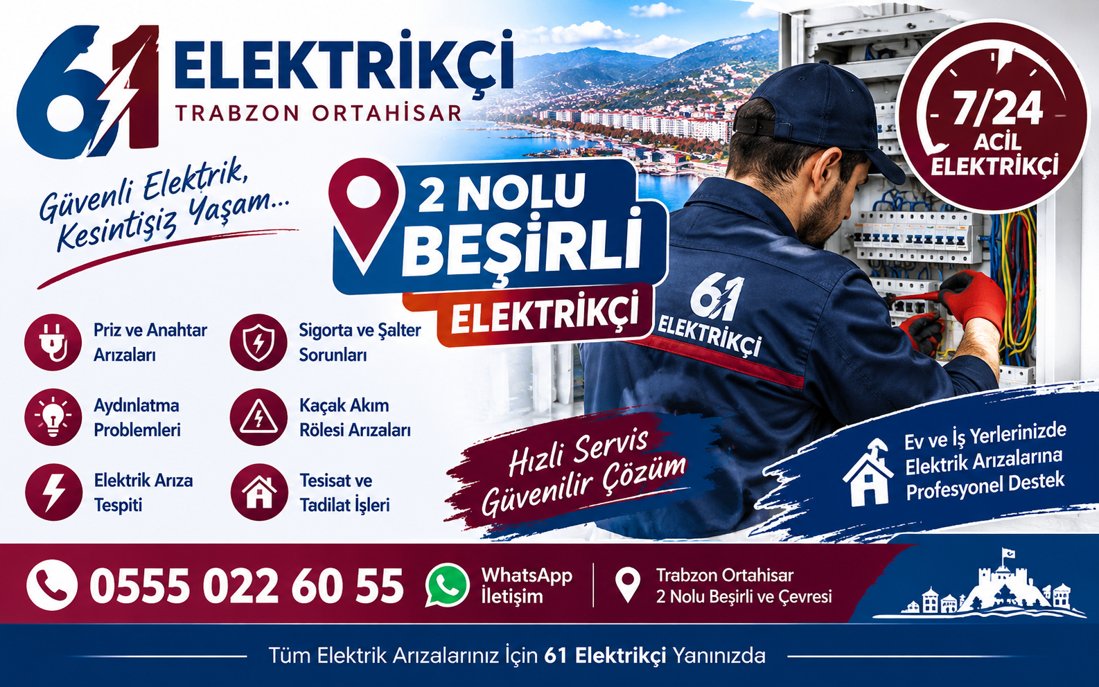 2 Nolu Beşirli Elektrikçi – 7/24 Acil Elektrikçi