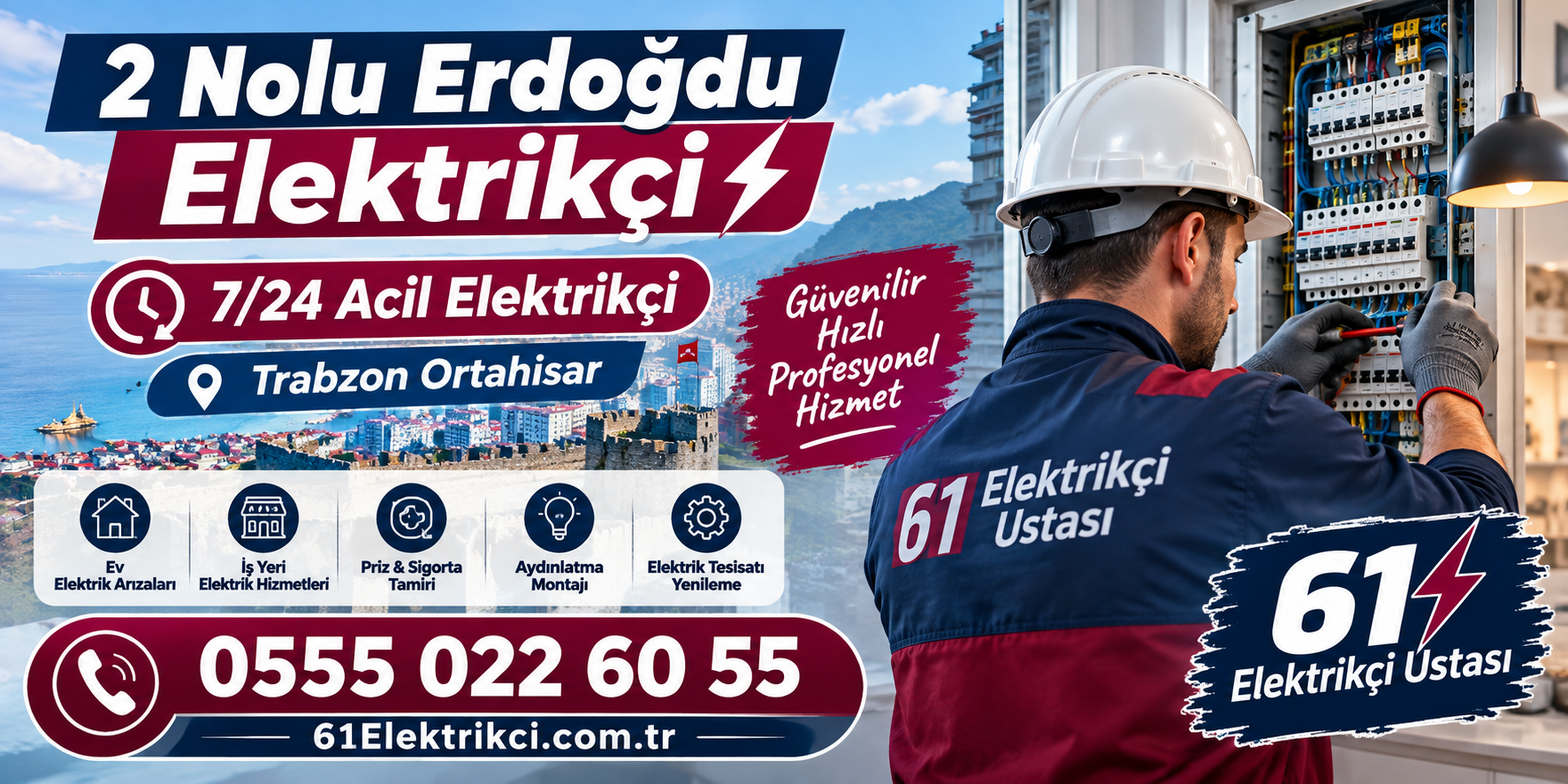 2 Nolu Erdoğdu Elektrikçi | 7/24 Acil Elektrik Ustası