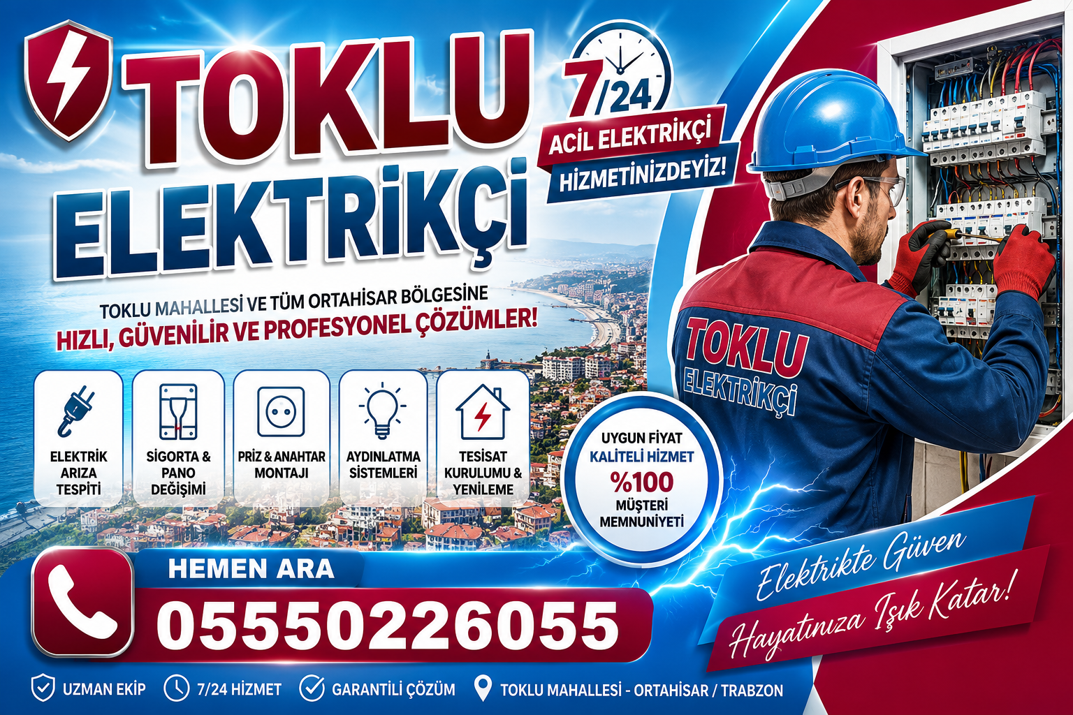Toklu Elektrikçi | 7/24 Acil Elektrik Ustası ve Elektrik Arıza Servisi